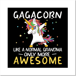 Gagacorn Birthday Auntie Unicorn Gift Posters and Art